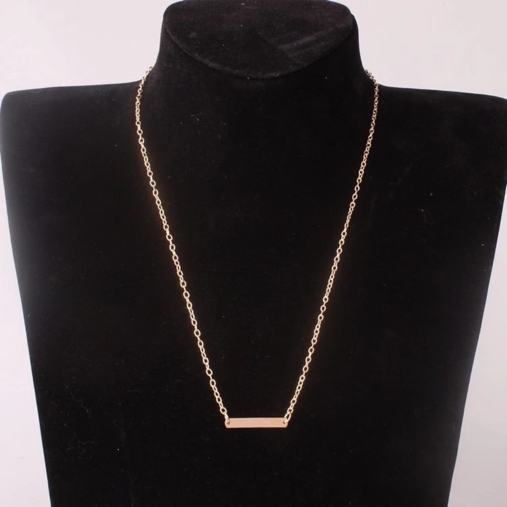 ‼️3/$30 Sexy Dainty Bar Gold Choker Necklace - Picture 4 of 5